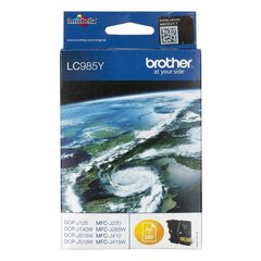 Картридж с оригинальными чернилами Brother LC985Y Жёлтый цена и информация | Картриджи для струйных принтеров | 220.lv