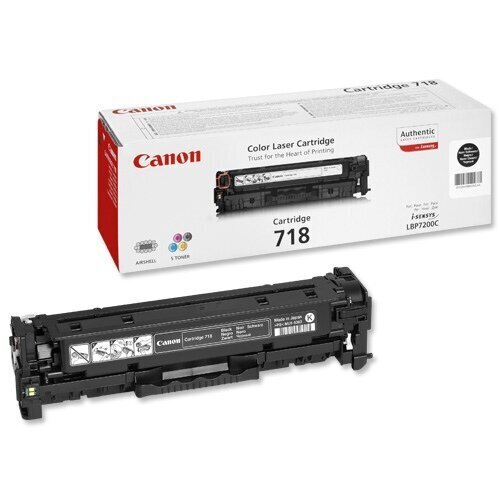 CANON TONER 718 BLACK 3400P цена и информация | Kārtridži lāzerprinteriem | 220.lv