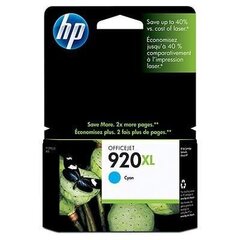 Oriģinālais Tintes Kārtridžs Hewlett Packard 920 XL (CD972AE) Ciānkrāsa cena un informācija | Tintes kārtridži | 220.lv
