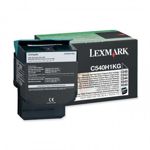 Lexmark C54x/X54x Black High Yield Toner cartridge (2.5K) for C540n / C543dn / C544dn / C544dtn / C544dw / C544n / C546dtn / X543dn / X544dn / X544dtn / X544dw / X544n / X546dtn / X548de / X548dte cena un informācija | Kārtridži lāzerprinteriem | 220.lv