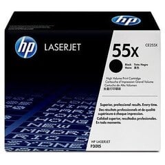 HP No.55X (CE255X), черный картридж цена и информация | Картриджи для лазерных принтеров | 220.lv