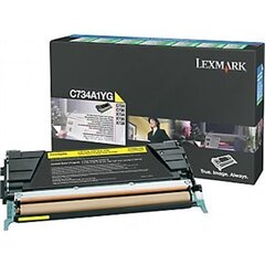 Lexmark C734A1YG Cartridge, Yellow, 6000 цена и информация | Картриджи для лазерных принтеров | 220.lv