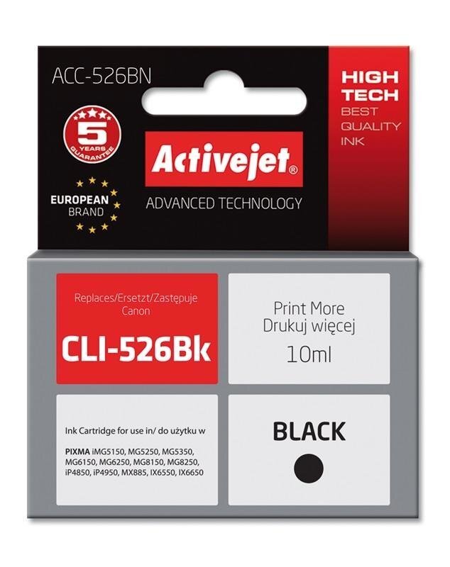 Tintes kasetne Activejet ACC-526BN, melna cena un informācija | Tintes kārtridži | 220.lv