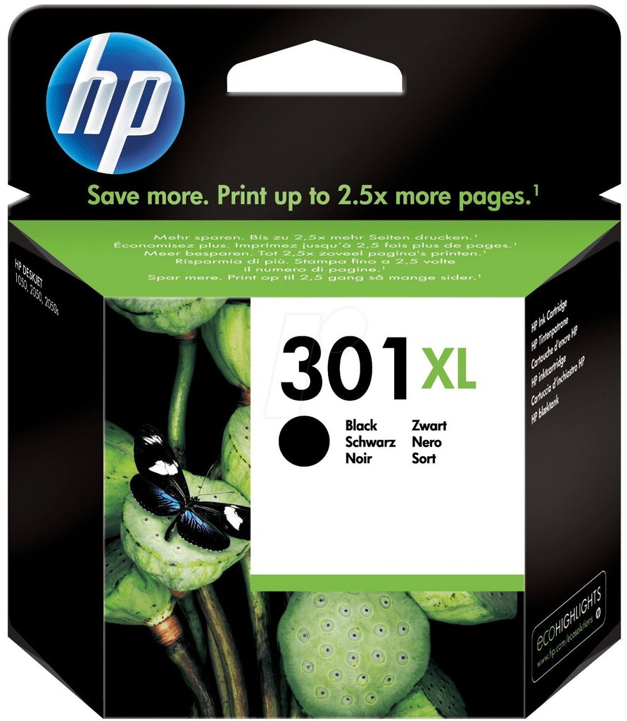 HP 301XL (CH563) Black cena un informācija | Tintes kārtridži | 220.lv