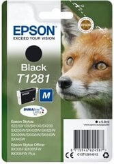 Картридж с оригинальными чернилами Epson T1281 Чёрный цена и информация | Картриджи для струйных принтеров | 220.lv