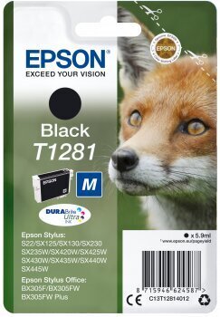 Oriģinālais Tintes Kārtridžs Epson T1281 Melns cena un informācija | Tintes kārtridži | 220.lv
