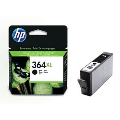 HP Nr.364 XL (CN684EE) (alt : CB321EE), melnas krāsas kasetne tintes printeriem, 550 lpp. cena un informācija | Tintes kārtridži | 220.lv