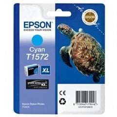 Epson T1572 Ink Cartridge, Cyan цена и информация | Картриджи для струйных принтеров | 220.lv