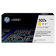 HP No.507A (CE402A), желтый картридж цена и информация | Картриджи для лазерных принтеров | 220.lv