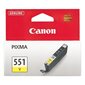 CANON CLI-551 Y Tinte yellow 7ml cena un informācija | Tintes kārtridži | 220.lv