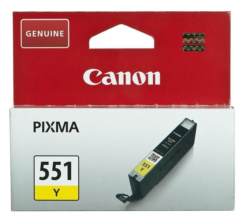 CANON CLI-551 Y Tinte yellow 7ml cena un informācija | Tintes kārtridži | 220.lv