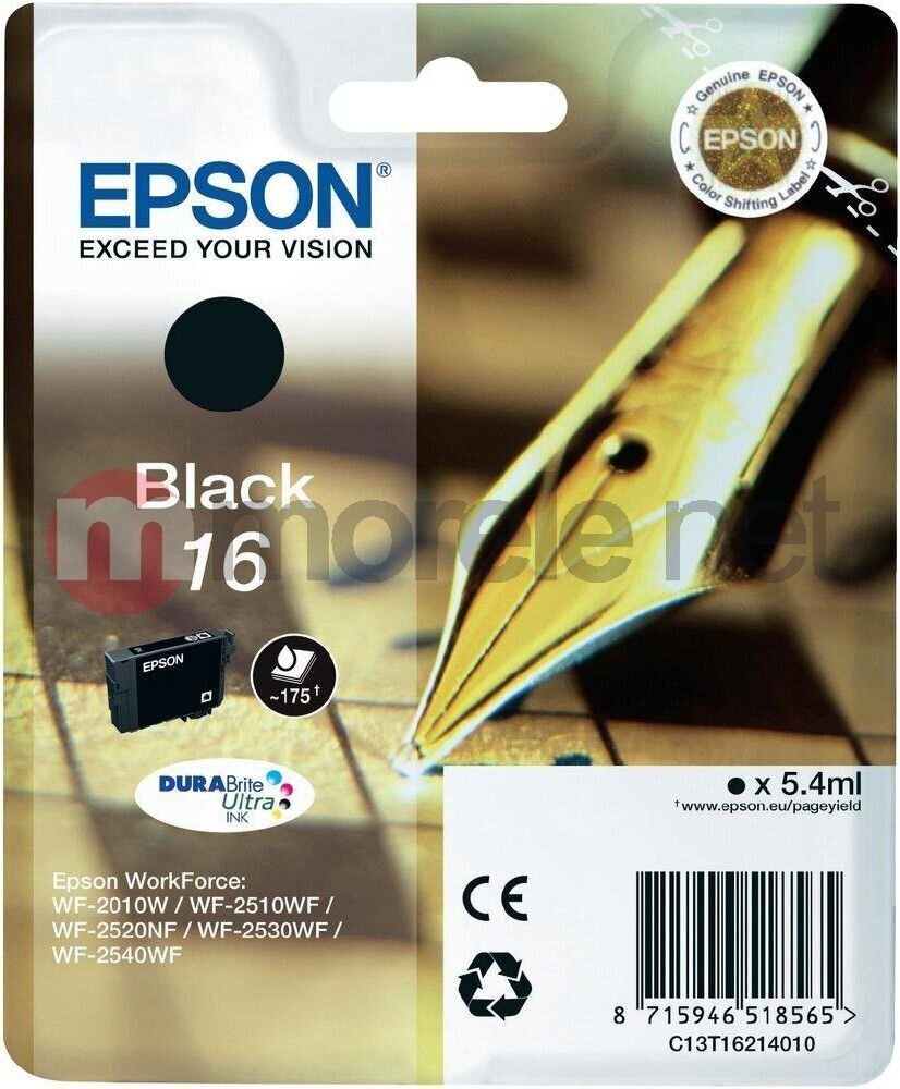 Saderīgs tintes kārtridžs Epson T1621 Melns cena un informācija | Tintes kārtridži | 220.lv