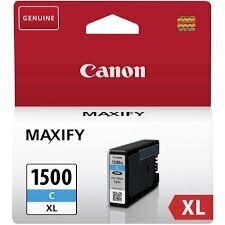 Oriģinālais Tintes Kārtridžs Canon PGI-1500XL Ciānkrāsa cena un informācija | Tintes kārtridži | 220.lv