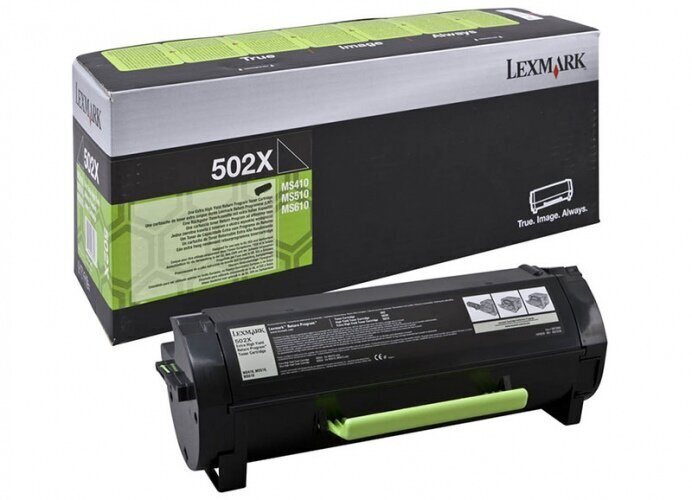 Kasetne printerim Lexmark 502XE (50F2X0E), melna cena un informācija | Kārtridži lāzerprinteriem | 220.lv