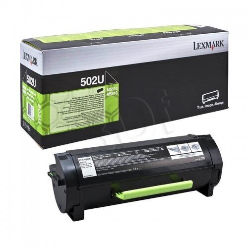Printera kārtridžs Lexmark 502UE (50F2U0E), melns cena un informācija | Kārtridži lāzerprinteriem | 220.lv