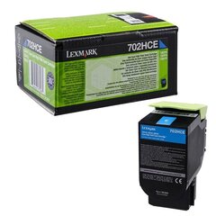 Lexmark 70x Cyan Toner Cartridge High Corporate (3k) for CS310, CS410, CS510 цена и информация | Картриджи для лазерных принтеров | 220.lv