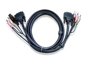Aten 2L7D02UD, DVI-D/USB, 1.8 m cena un informācija | Kabeļi un vadi | 220.lv