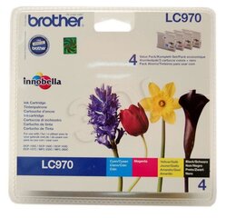 Brother - CMYK multip LC970 DCP135/150/MFC235/260 cena un informācija | Tintes kārtridži | 220.lv