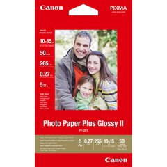 Canon фотобумага PP-201 10x15 глянец, 275г 50 листов цена и информация | Аксессуары для принтера | 220.lv