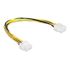 Delock Cable Power 8 pin EPS Extension male > female, 30cm цена и информация | Кабели и провода | 220.lv