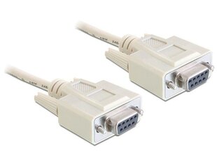 Delock Cable serial Null modem 9 pin female / female 3 м цена и информация | Кабели и провода | 220.lv