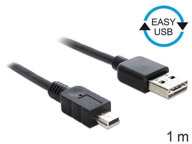 DelockUSB Mini AM-MBM5P EASY-USB 1m cena un informācija | Kabeļi un vadi | 220.lv