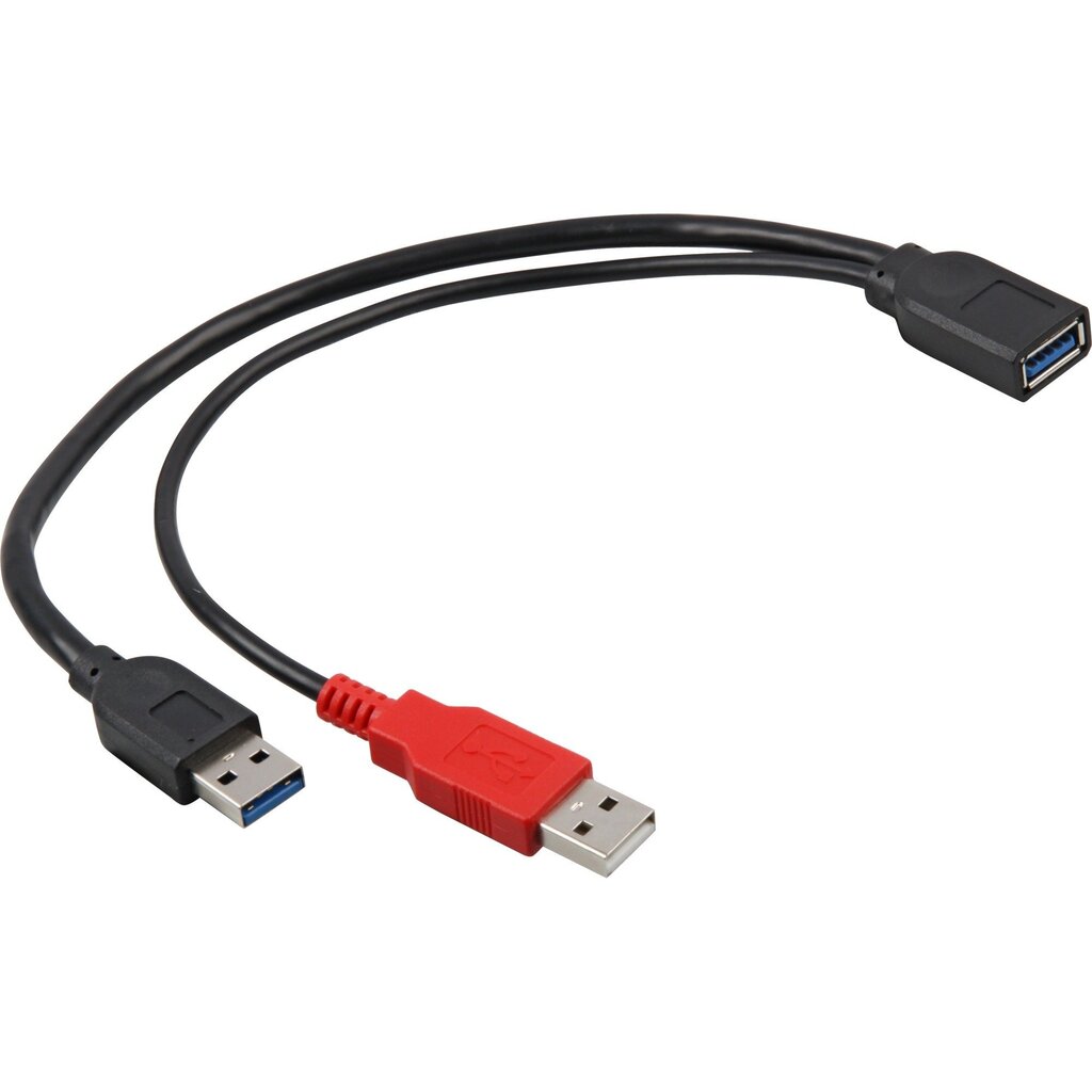 Vads - Delock cable USB 3.0-A female > USB 3.0-A male + USB 2.0-A male cena un informācija | Kabeļi un vadi | 220.lv