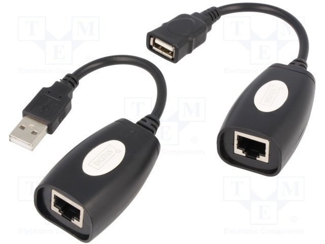 DIGITUS USB extender цена и информация | Kabeļi un vadi | 220.lv