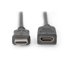 Digituds, HDMI M/F, 5 m cena un informācija | Kabeļi un vadi | 220.lv