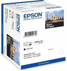 Ink Epson T7441 black DURABrite™ Ultra | 181ml | WP-M4015 DN/WP-M4525 DNF cena un informācija | Tintes kārtridži | 220.lv