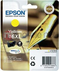 Ink Epson T1634 XL yellow DURABrite | 6,5 ml | WF-2010/25x0 cena un informācija | Tintes kārtridži | 220.lv