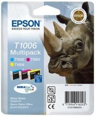 Set Epson T100 CMY MultiPack DURABrite Ultra BLISTER | 3x11.1ml | Epson St... cena un informācija | Tintes kārtridži | 220.lv