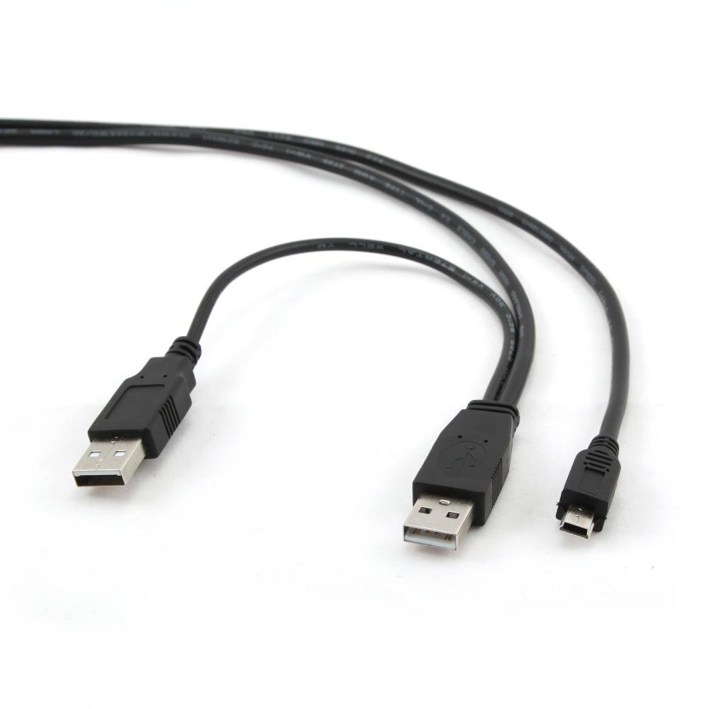 Kabelis Gembird Dual USB A — Mini-USB, 0,9 m cena un informācija | Kabeļi un vadi | 220.lv