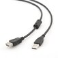 Gembird USB pagarinātājs USB 2.0 A (M) - (F), 4.5m цена и информация | Kabeļi un vadi | 220.lv