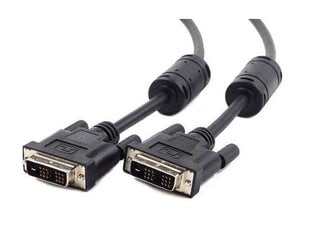 Gembird DVI video cable single link 6ft cable black cena un informācija | Kabeļi un vadi | 220.lv