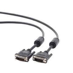 КАБЕЛЬ ДЛЯ МОНИТОРА DVI-D(24+1) M/M 4.5M DUAL LINK BLACK цена и информация | Кабели и провода | 220.lv