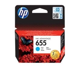 HP 655 Oriģinālais Cyan 1 gab. cena un informācija | Tintes kārtridži | 220.lv