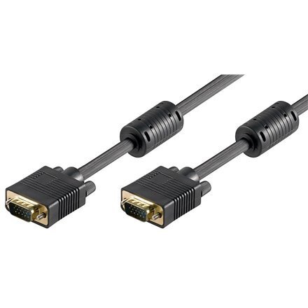 LOGILINK - VGA Cable 2x Ferrite HQ, length 1.8 m cena un informācija | Kabeļi un vadi | 220.lv