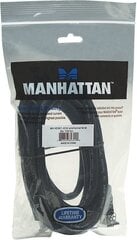 Manhattan Monitor Cable HDMI/HDMI 1.4 Ethernet 3m Black Nickel-plated contacts cena un informācija | Kabeļi un vadi | 220.lv