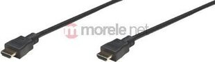 Кабель Manhattan HDMI-HDMI M/M 4K 30 Гц, черный, 1,8 м цена и информация | Кабели и провода | 220.lv