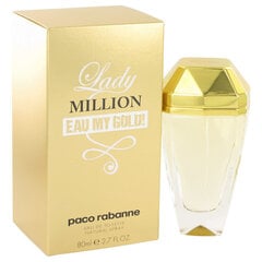 Tualetes ūdens sievietēm Paco Rabanne Lady Million Eau My Gold (80 ml) cena un informācija | Sieviešu smaržas | 220.lv
