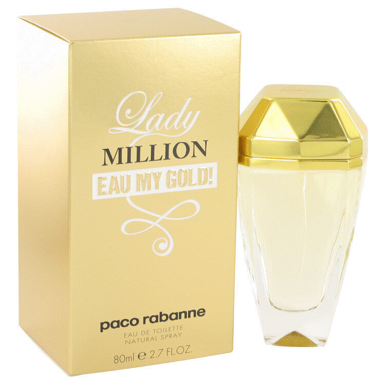 Tualetes ūdens sievietēm Paco Rabanne Lady Million Eau My Gold (80 ml) cena un informācija | Sieviešu smaržas | 220.lv