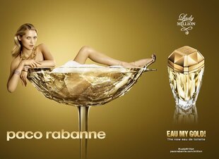 Tualetes ūdens Paco Rabanne Lady Million Eau My Gold! EDT, sievietēm, 30 ml cena un informācija | Sieviešu smaržas | 220.lv