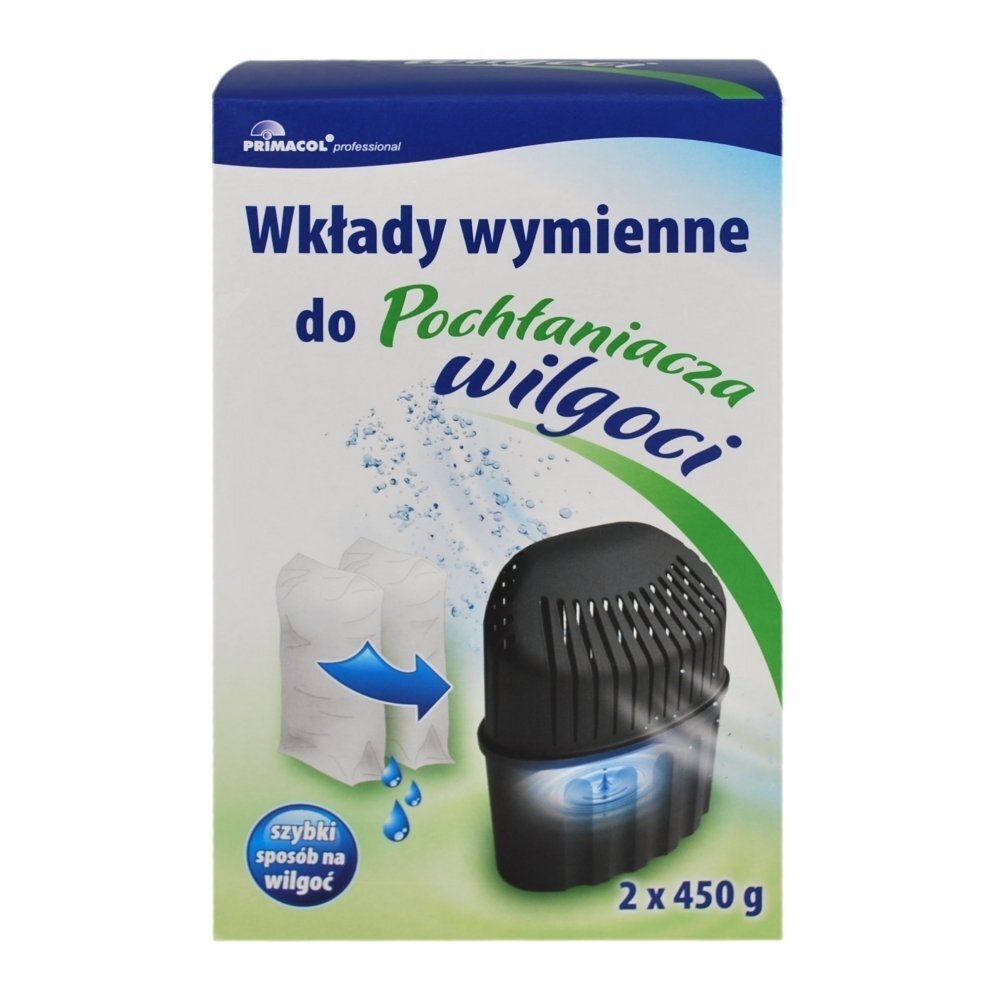 Mitruma absorbētāja Primacol Professional Wilgoci filtri, 2x450g цена и информация | Gaisa sausinātāji, mitruma savācēji | 220.lv