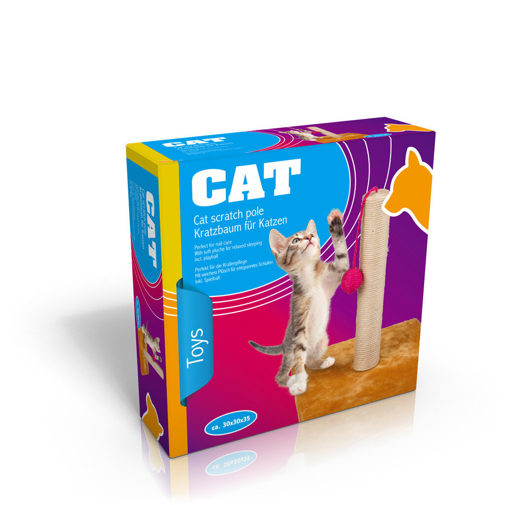 Kaķu skrāpis ar piekariņu цена и информация | Kaķu mājas, nagu asināmie | 220.lv