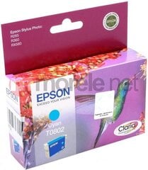 Epson T0802 Cyan цена и информация | Картриджи для струйных принтеров | 220.lv