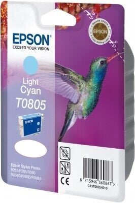 Saderīgs tintes kārtridžs Epson T0805 Ciānkrāsa cena un informācija | Tintes kārtridži | 220.lv