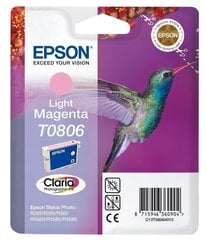 EPSON T0806 LIGHT MAGENTA INK CARTRIDGE цена и информация | Картриджи для струйных принтеров | 220.lv