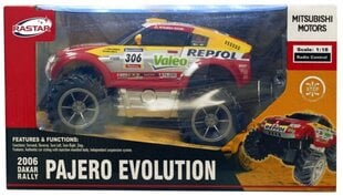 Радиоуправляемый автомобиль Mitsubishi Pajero Evolution 1:18 цена и информация | Конструктор автомобилей игрушки для мальчиков | 220.lv