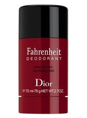 Дезодорант Christian Dior Fahrenheit, 75 мл цена и информация | Парфюмированная мужская косметика | 220.lv